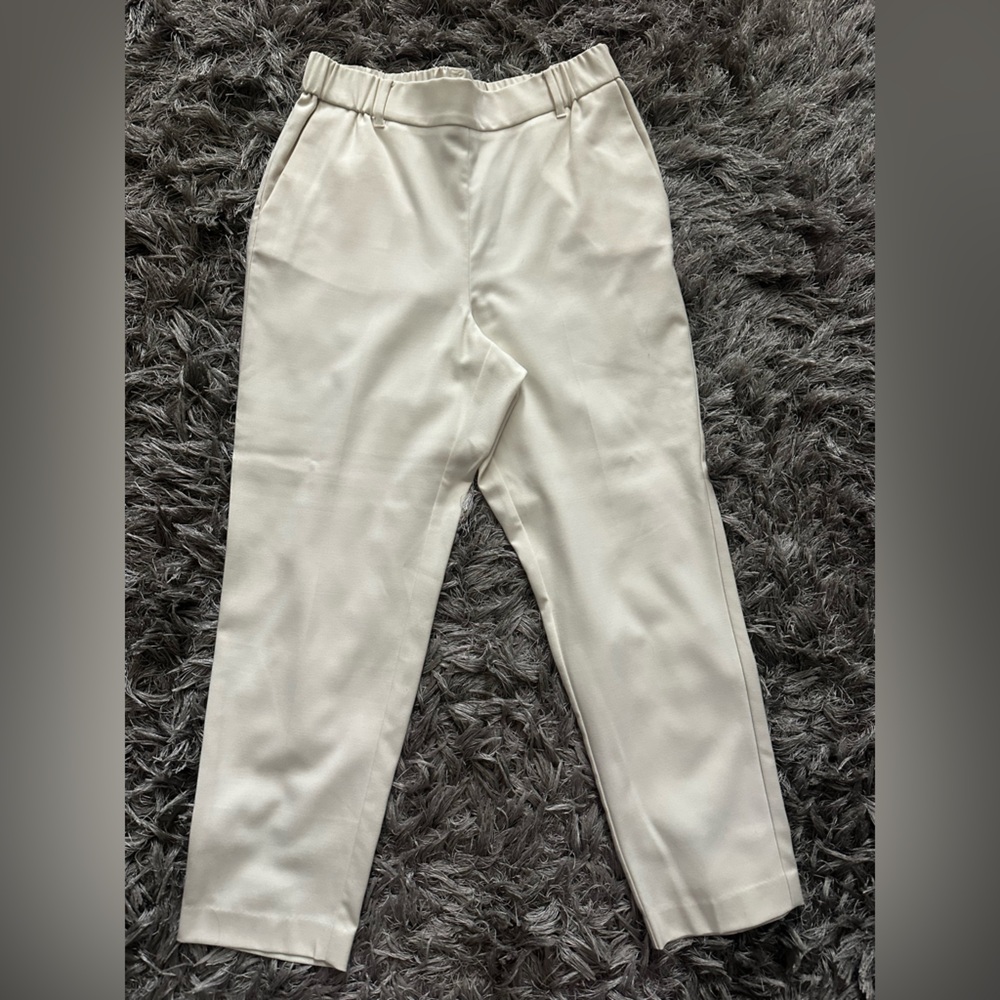 Alfani Women's Cream Straight Leg Pants